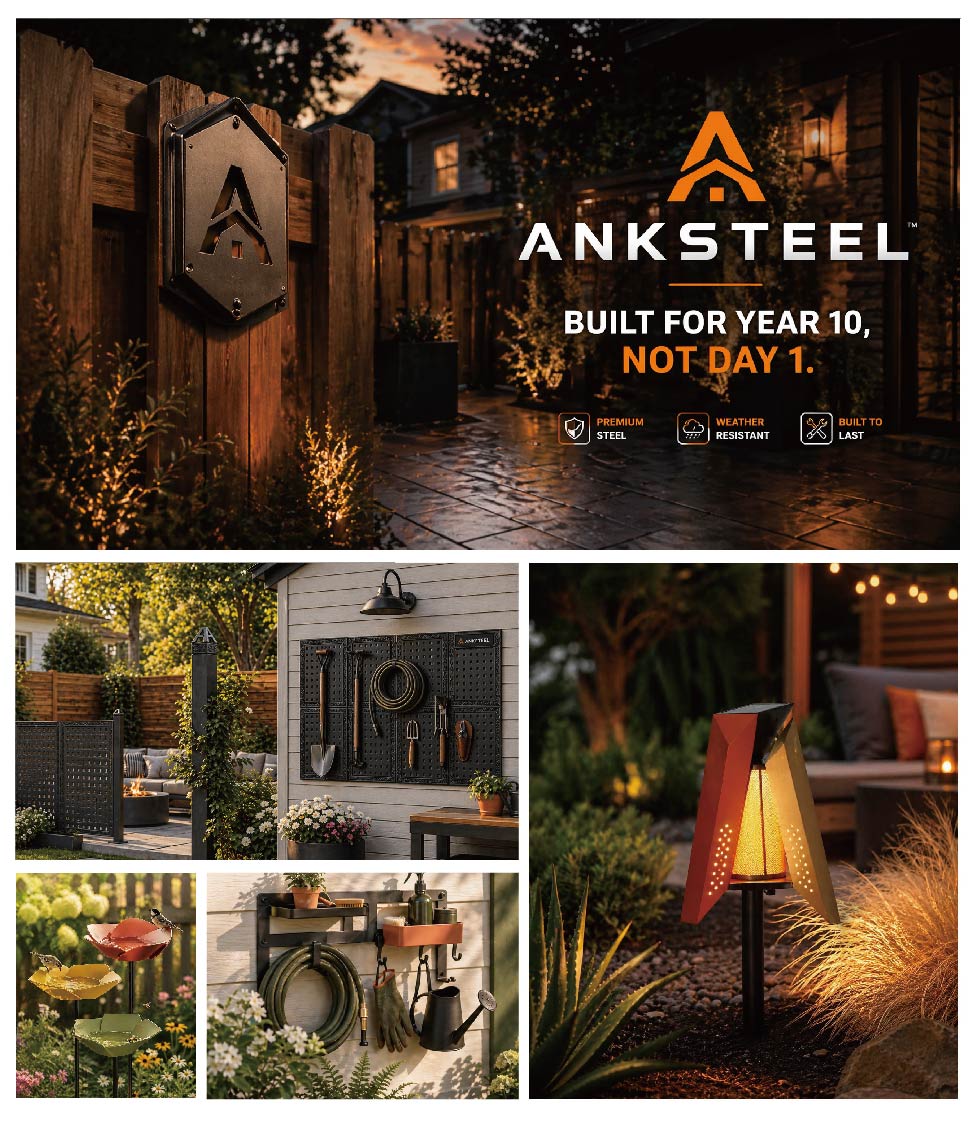 ANKSTEEL模块化庭院五金系统与户外应用场景
